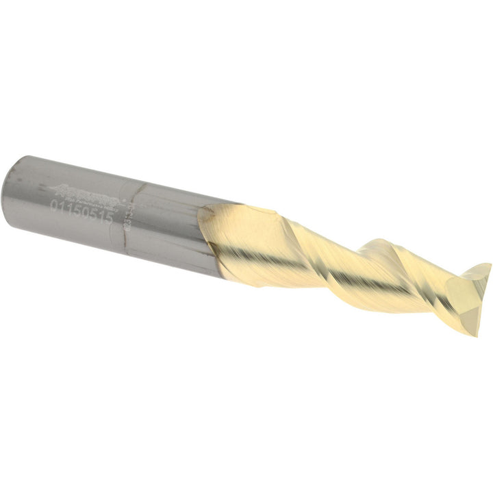 11/32" 2-Flute Solid Carbide Square End Mill, ZrN - Accupro 313159