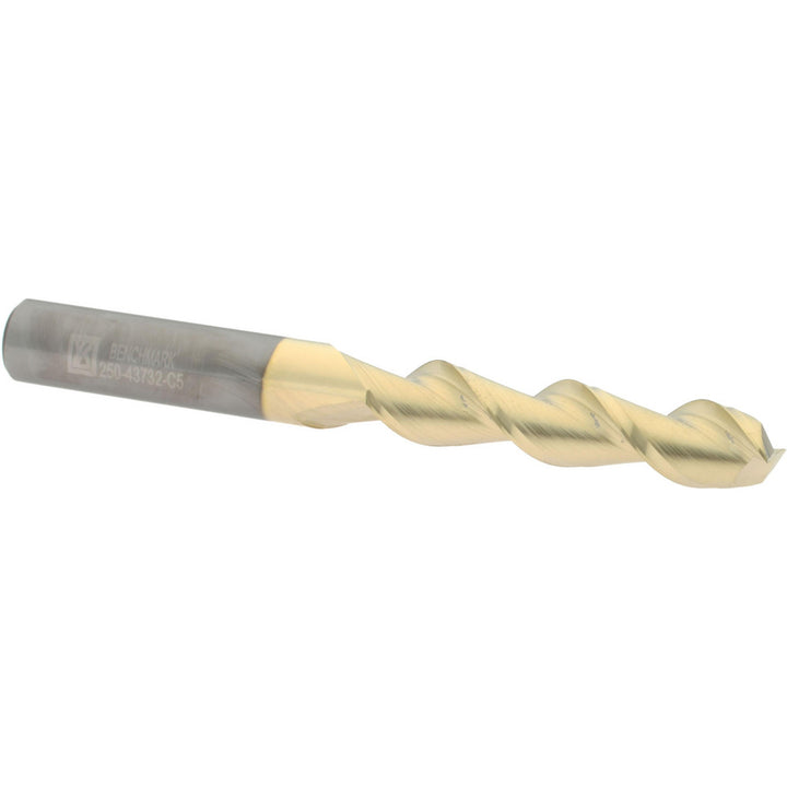 7/16" 2-Flute Solid Carbide Square End Mill, ZrN - Accupro 313254