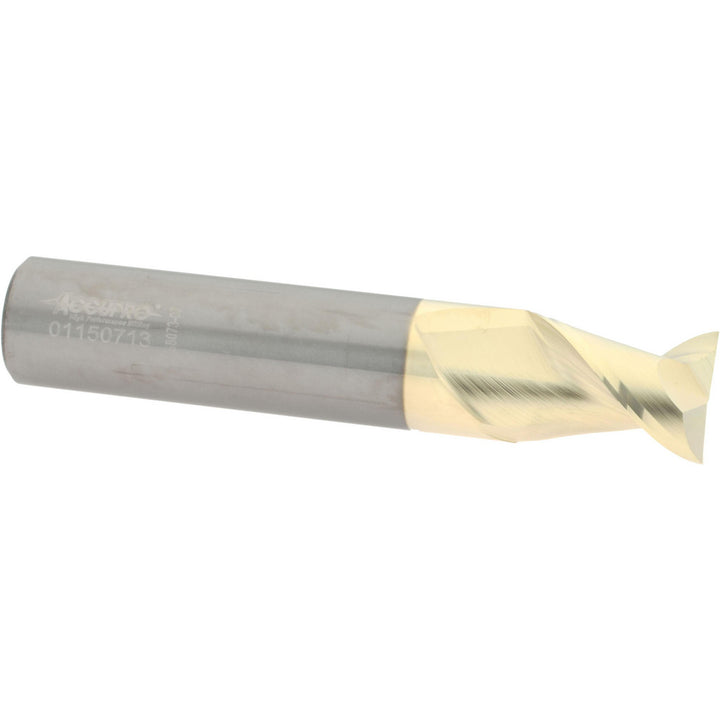 3/4" 2-Flute Solid Carbide Square End Mill, ZrN - Accupro 313422