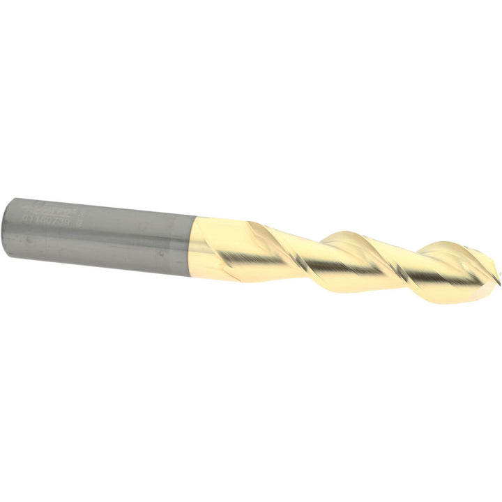 3/4" 2-Flute Solid Carbide Square End Mill, ZrN - Accupro 313477