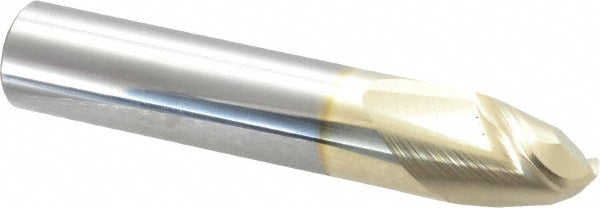 5/8" 2-Flute Solid Carbide Ball End Mill, ZrN - Accupro 313682