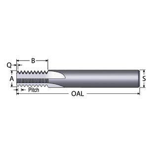 Straight Flute Thread Mills - Scientific Cutting Tools TM450-11A