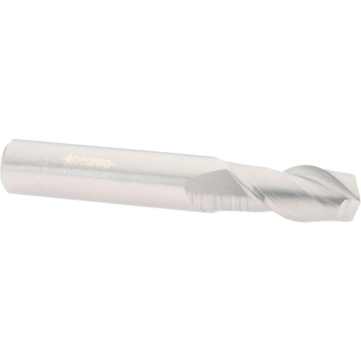 0.4724" 2-Flute Solid Carbide Square End Mill - Accupro 12181455