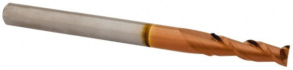 0.1378" 2-Flute Solid Carbide Square End Mill, TiCN - Accupro 12181273
