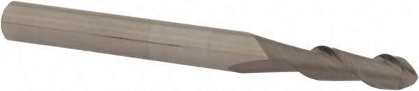 0.1969" 2-Flute Solid Carbide Ball End Mill - Accupro 12183950