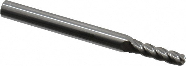 0.1772" 4-Flute Solid Carbide Ball End Mill - Accupro 12184592