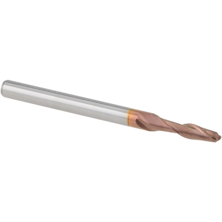 0.0980" 2-Flute Solid Carbide Ball End Mill, TiCN - Accupro 12183915
