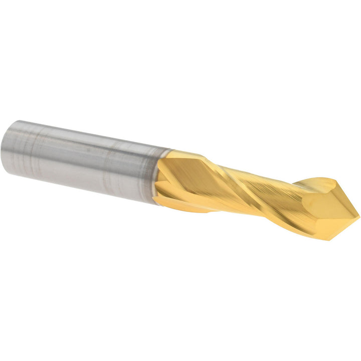 3/8" 2-Flute Solid Carbide Drill Mill End Mill, TiN - Melin Tool 26087