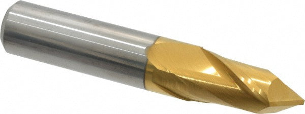 5/8" 2-Flute Solid Carbide Drill Mill End Mill, TiN - Melin Tool 26090
