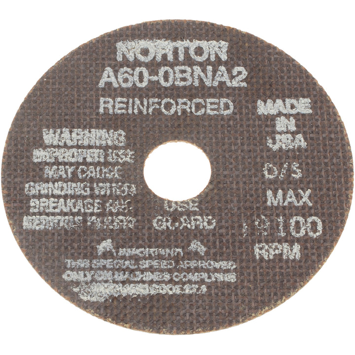4" 60-Grit Aluminum Oxide Grinding & Cutoff Wheel - Norton 66243529609