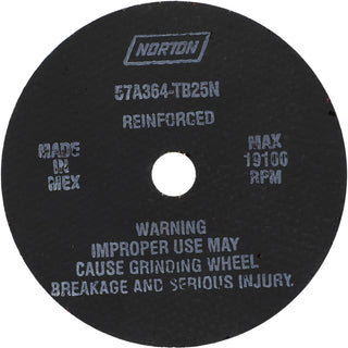 4 x 1/16" 36-Grit Aluminum Oxide Grinding & Cutoff Wheel - Norton 66243522502