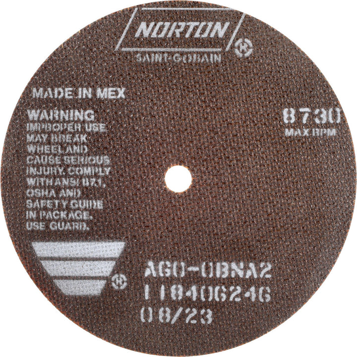 7" 60-Grit Aluminum Oxide Grinding & Cutoff Wheel - Norton 66252938786