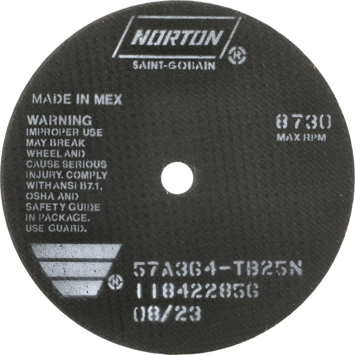 7 x 1/16" 36-Grit Aluminum Oxide Grinding & Cutoff Wheel - Norton 66252922673