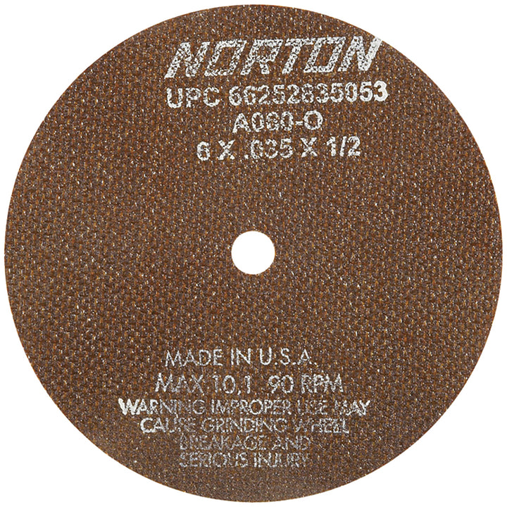 8" 60-Grit Aluminum Oxide Grinding & Cutoff Wheel - Norton 66253043014