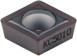 C - Diamond (Rhombic) 80-Deg 3/8" IC Carbide Insert, Grade KC5010, TiAlN - Kennametal 1802567