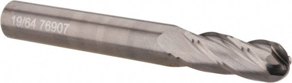 19/64in" 4-Flute Solid Carbide Ball End Mill - OSG 404-2969-BN