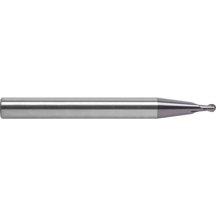 0.0394" 2-Flute Solid Carbide Ball End Mill, AlTiN - RobbJack MDM-201-01
