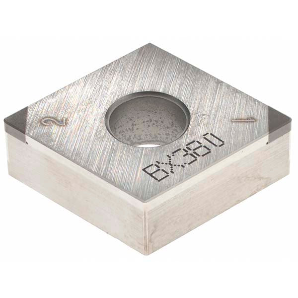 C - Diamond (Rhombic) 80-Deg 1/2" IC PCBN Insert, Grade BX380 - Tungaloy 6817919
