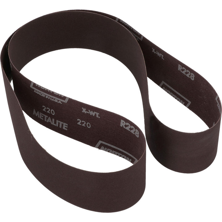 2-1/2 x 60" 220-Grit Aluminum Oxide Belt - Norton 78072721565