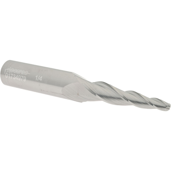 3-Flute Solid Carbide Tapered End Mill - Accupro 12177651