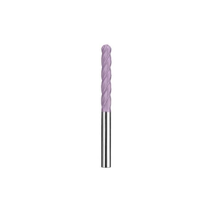 1/4" 4-Flute Solid Carbide Ball End Mill, TiCN - SGS 31920