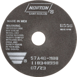 7 x 1/16" 46-Grit Aluminum Oxide Grinding & Cutoff Wheel - Norton 66252922677