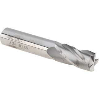 5/8" 4-Flute Solid Carbide Corner Radius End Mill - SGS 38079
