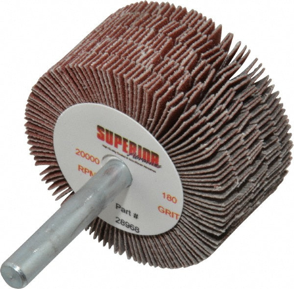 180-Grit Aluminum Oxide Flap Wheel - Superior Abrasives A009530