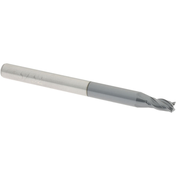 3/32" 4-Flute Solid Carbide Square End Mill, AlTiN - Accupro 12182711