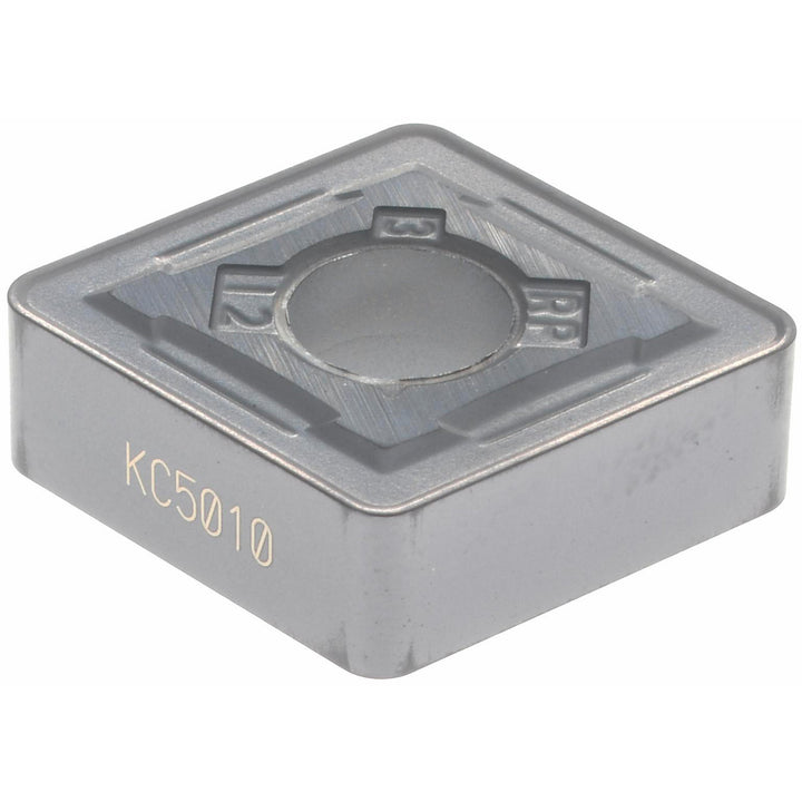 C - Diamond (Rhombic) 80-Deg 1/2" IC Carbide Insert, Grade KC5010, TiAlN - Kennametal 1910215