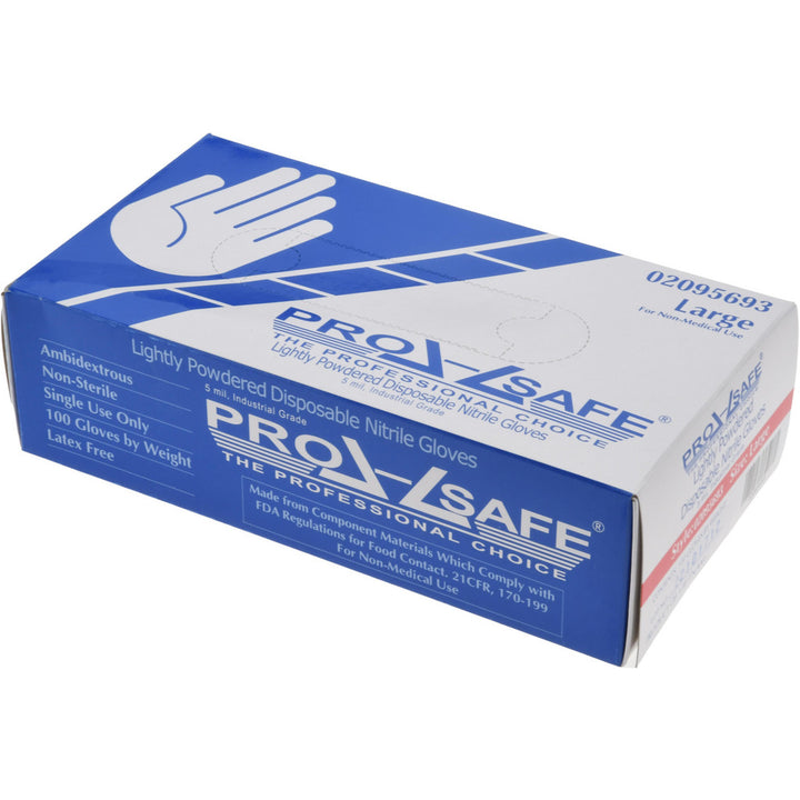 Blue Nitrile Gloves - PRO-SAFE PS-63-332/L