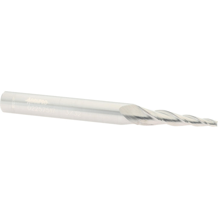 3-Flute Solid Carbide Tapered End Mill - Accupro 12177520