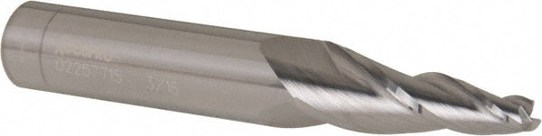 3-Flute Solid Carbide Tapered End Mill - Accupro 12177539