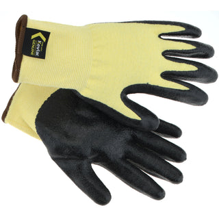 Large Black; Yellow Kevlar Cut Resistant Gloves - PRO-SAFE 09-K1450NB/L