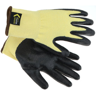 X-Large Yellow; Black Kevlar Cut Resistant Gloves - PRO-SAFE 09-K1450NB/XL