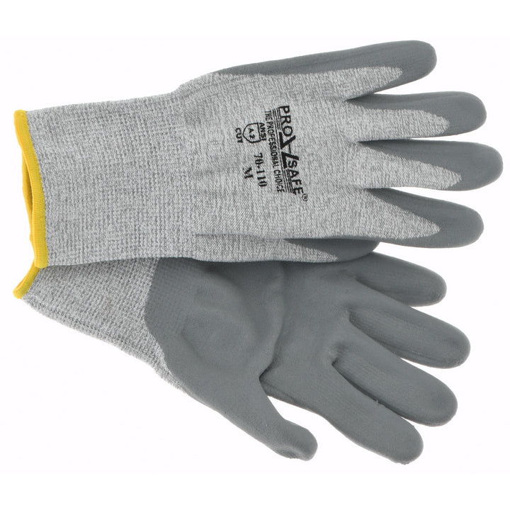 Medium Black; Gray Dyneema Cut Resistant Gloves - PRO-SAFE 70-110-M