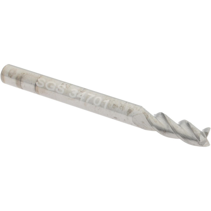 1/8" 3-Flute Solid Carbide Square End Mill - SGS 34701
