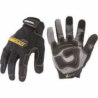 Large Black Suede; Nylon Cut-Resistant Gloves - ironCLAD GUG-04-L