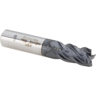 3/8" 4-Flute Solid Carbide Corner Radius End Mill, AlTiN - ProMax 156-32424