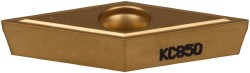 V - Diamond (Rhombic) 35-Deg 3/8" IC Carbide Insert, Grade KC850, TiC - Kennametal 1162401