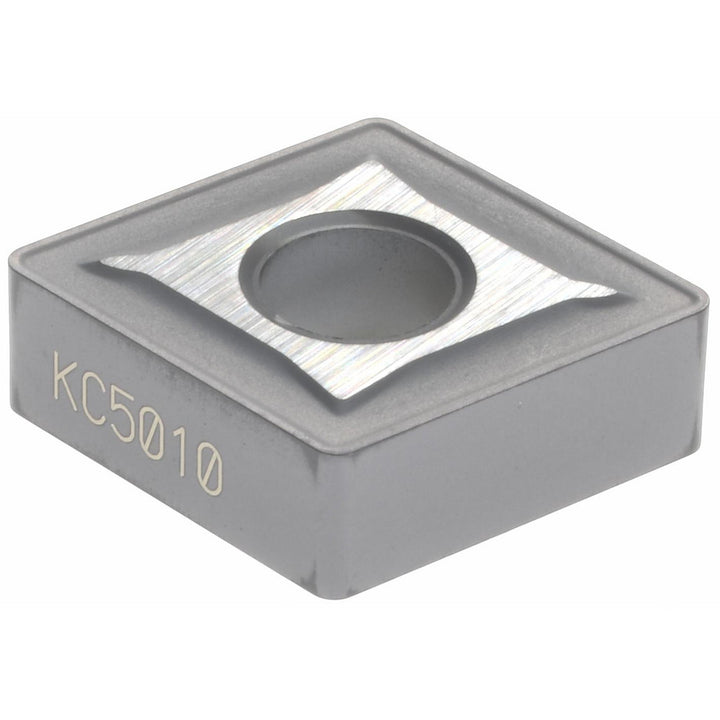 C - Diamond (Rhombic) 80-Deg 1/2" IC Carbide Insert, Grade KC5010, TiAlN - Kennametal 1310955