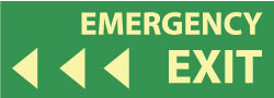 Emergency Exit Sign - AccuformNMC GL301P