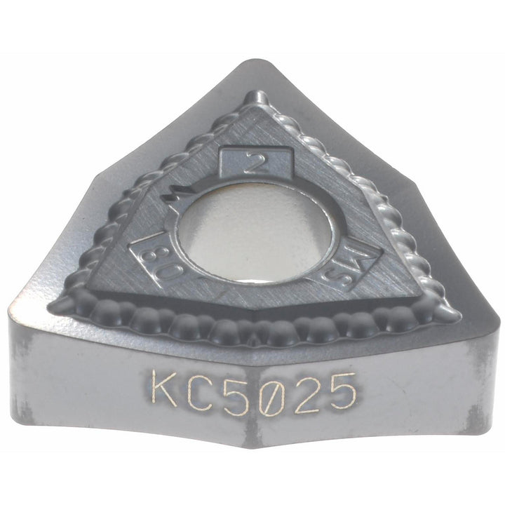 W - Trigon 80-Deg 1/2" IC Carbide Insert, Grade KC5025, TiAlN - Kennametal 2244954