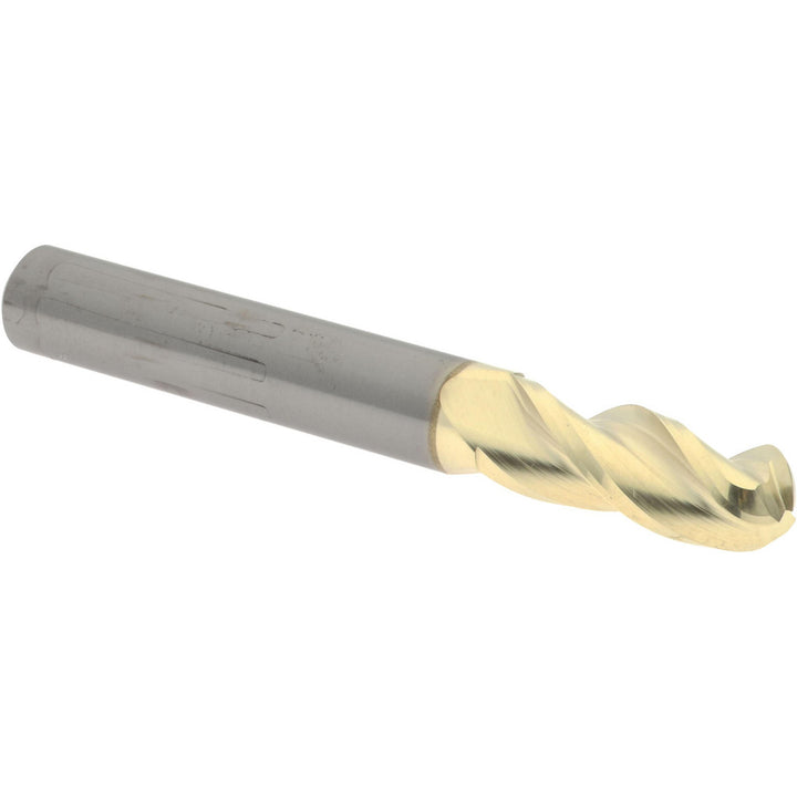 5/16" 3-Flute Solid Carbide Ball End Mill, ZrN - Accupro 315238