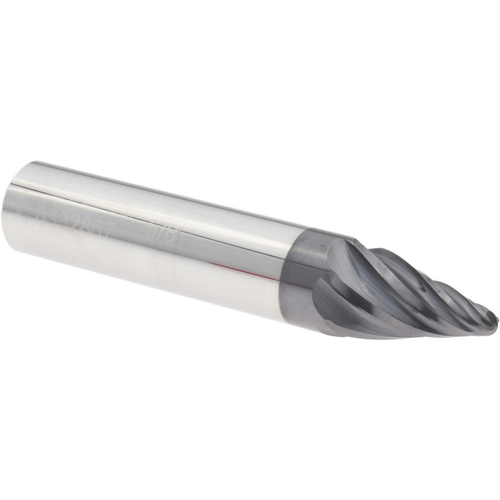 6-Flute Solid Carbide Taper Form End Mill, AlTiN - Accupro 14915641