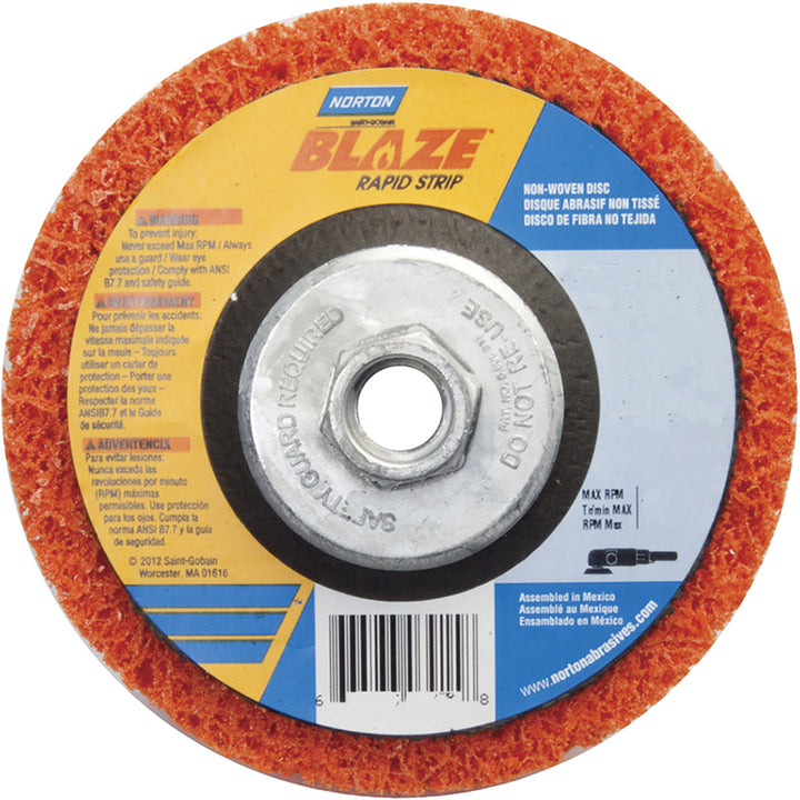 4-1/2" Aluminum Ceramic; Aluminum Oxide Deburring Wheels Disc - Norton 66254498101