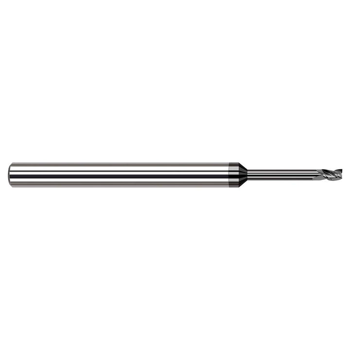 0.0100" 3-Flute Solid Carbide Square End Mill, Amorphous Diamond - Harvey Tool 34610-C4