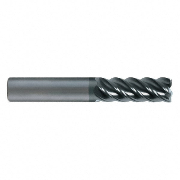 0.2362" 5-Flute Solid Carbide Square End Mill, AlTiN - SGS 42607