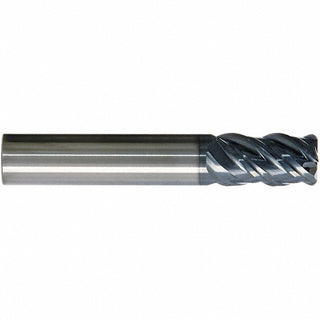 3/8" 4-Flute Solid Carbide Corner Radius End Mill, AlTiN - SGS 36555