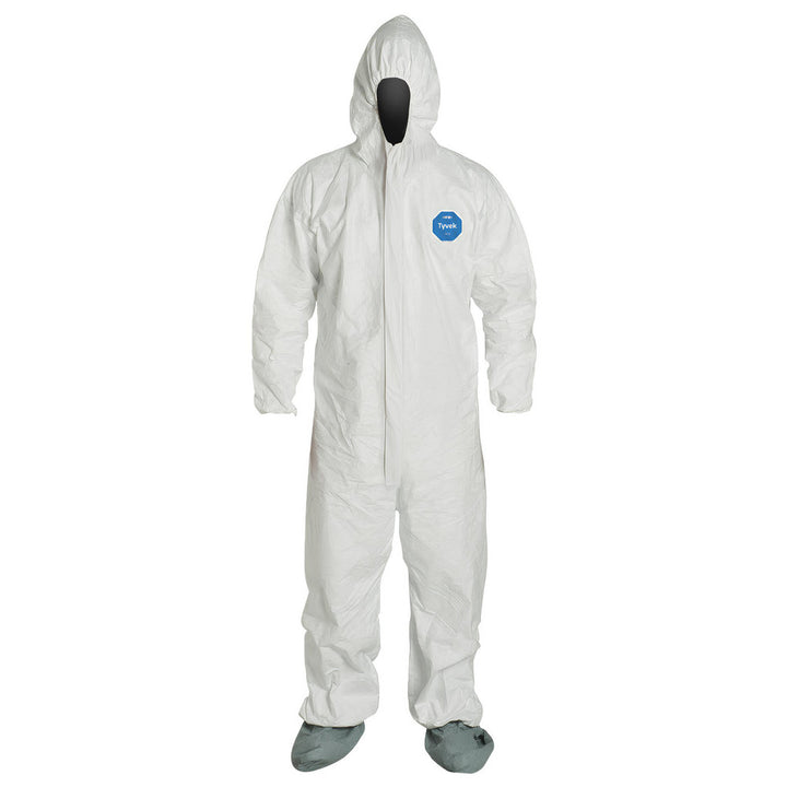 X-Large White Particle Protection Protective Garment - Dupont TY122SWHXL002500